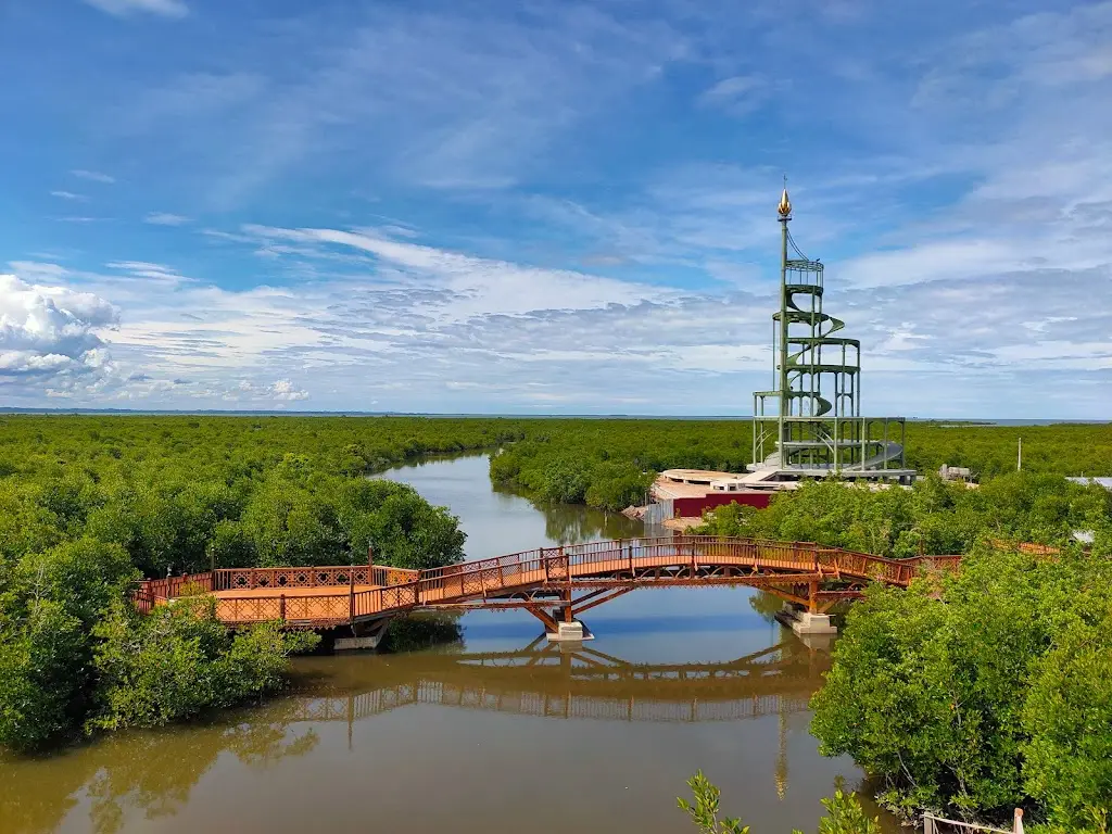 G2F8+QVG Menara Pandang Hutan Mangrove Kota Langsa, Kuala Langsa, Kec. Langsa Bar., Kota Langsa, Aceh, Indonesia