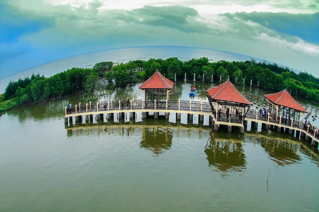 4MRG+M27 Wisata Mangrove Park Pekalongan, Kandang Panjang, Kec. Pekalongan Utara, Kota Pekalongan, Jawa Tengah 51149, Indonesia