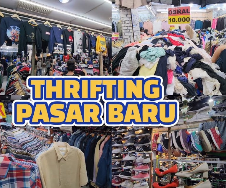 Thrifting di pasar baru